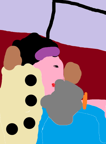 Giblified and Michael Jacksonified modification to Lilah sleeping with her teddies